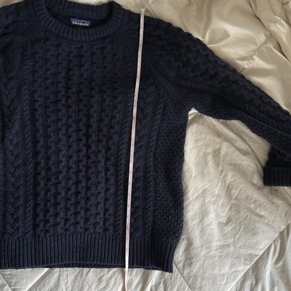 NWT recycled wool blend cable knit crew neck sweater - Picture 6 of 6